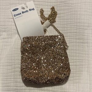 Old Navy Sparkling Gold Crossbody Bag